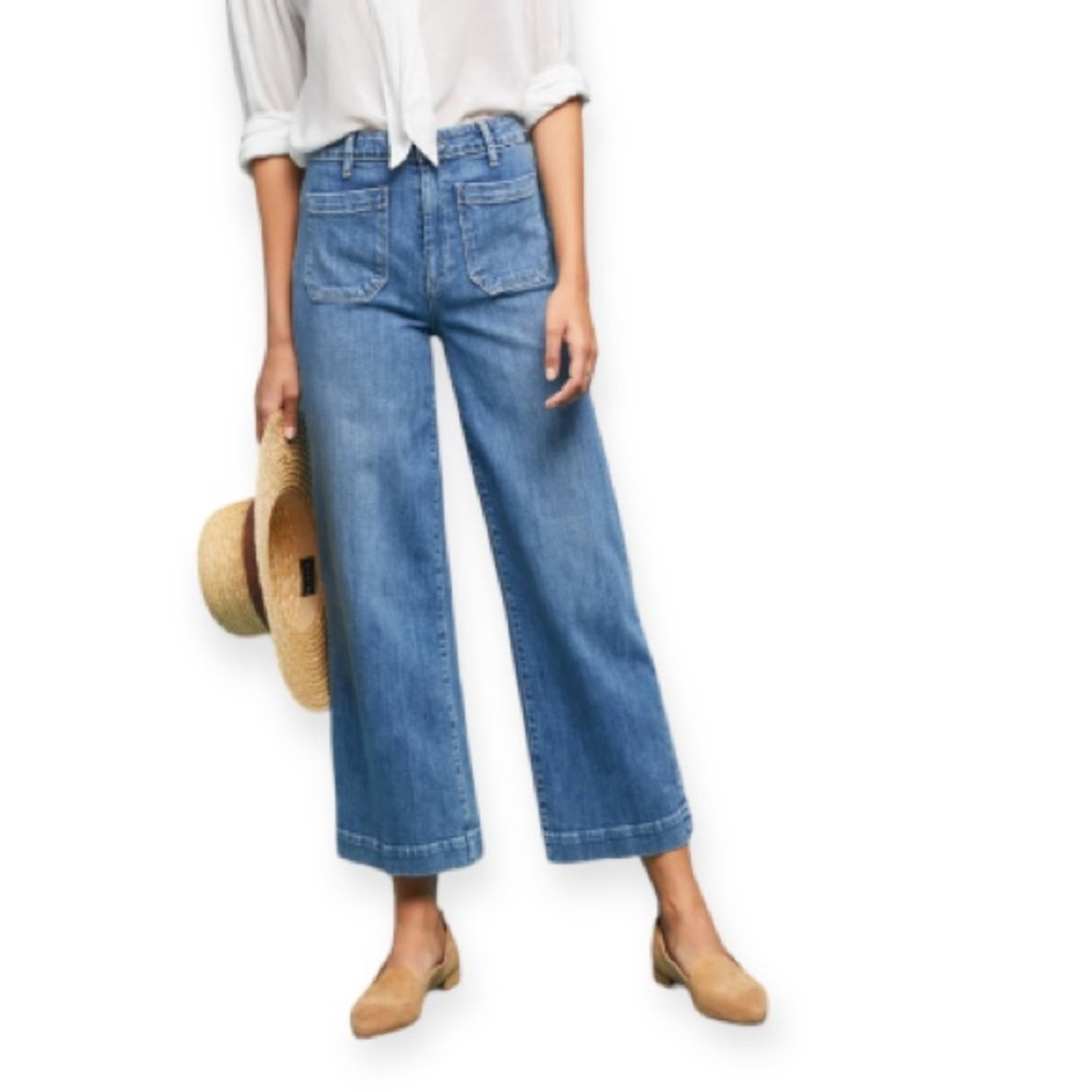Paige Nellie High Rise Culotte Crop Jeans Size 26